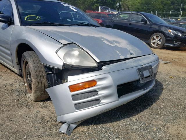 4A3AC44G32E011586 - 2002 MITSUBISHI ECLIPSE GS SILVER photo 9