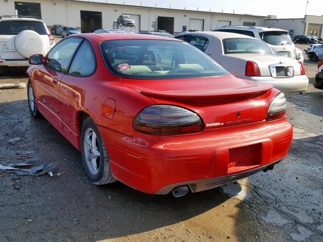 1G2WP12K9XF347106 - 1999 PONTIAC GRAND PRIX RED photo 3