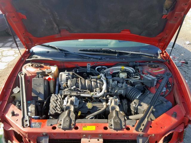 1G2WP12K9XF347106 - 1999 PONTIAC GRAND PRIX RED photo 7