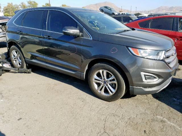 2FMTK3J86FBB21292 - 2015 FORD EDGE SEL CHARCOAL photo 1