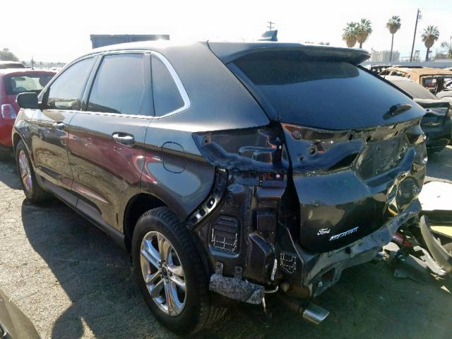 2FMTK3J86FBB21292 - 2015 FORD EDGE SEL CHARCOAL photo 3