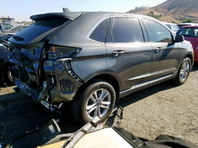 2FMTK3J86FBB21292 - 2015 FORD EDGE SEL CHARCOAL photo 4