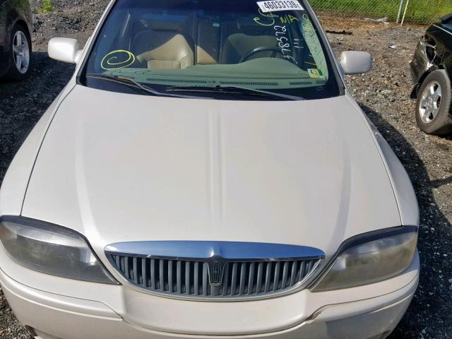 1LNHM87A75Y646838 - 2005 LINCOLN LS WHITE photo 7