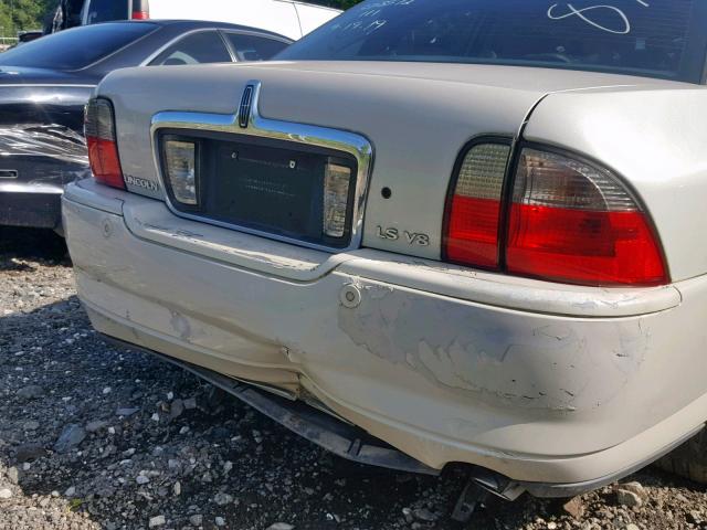 1LNHM87A75Y646838 - 2005 LINCOLN LS WHITE photo 9