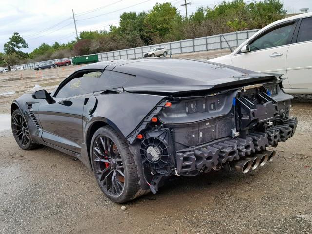 1G1YS2D63G5606230 - 2016 CHEVROLET CORVETTE 2 BLACK photo 3