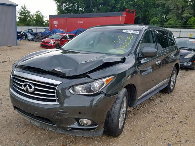 5N1AL0MN4DC308984 - 2013 INFINITI JX35 GREEN photo 2