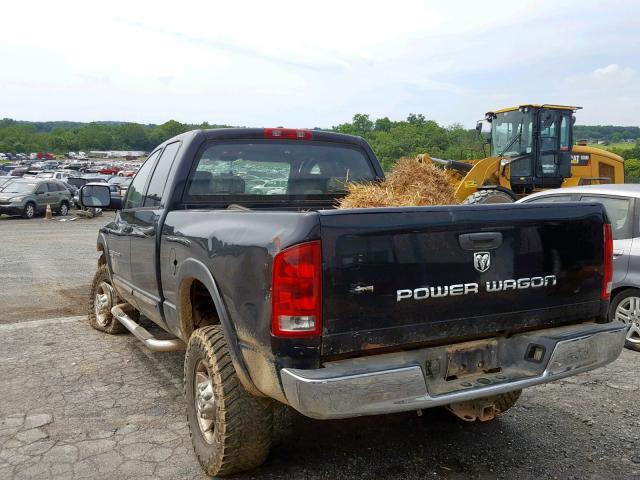 3D7KS28D36G236643 - 2006 DODGE RAM 2500 S შავი ფოტო 3