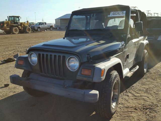 1J4FY29P5VP419436 - 1997 JEEP WRANGLER / GREEN photo 2