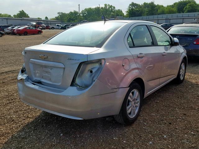 1G1JA5SH2C4115626 - 2012 CHEVROLET SONIC LS SILVER photo 4