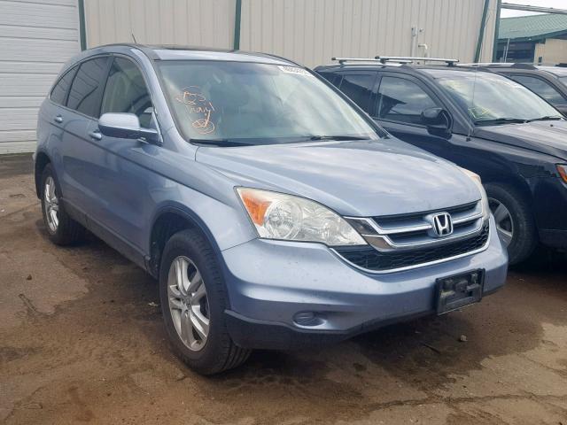 5J6RE4H75BL020967 - 2011 HONDA CR-V EXL BLUE photo 1