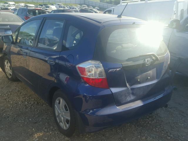 JHMGE8H39DC056034 - 2013 HONDA FIT BLUE photo 3