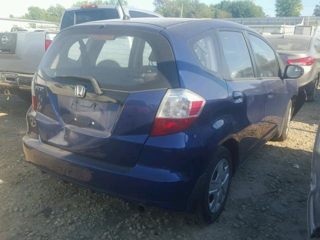 JHMGE8H39DC056034 - 2013 HONDA FIT BLUE photo 4