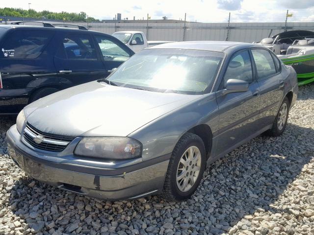 2G1WF52E459344774 - 2005 CHEVROLET IMPALA GRAY photo 2