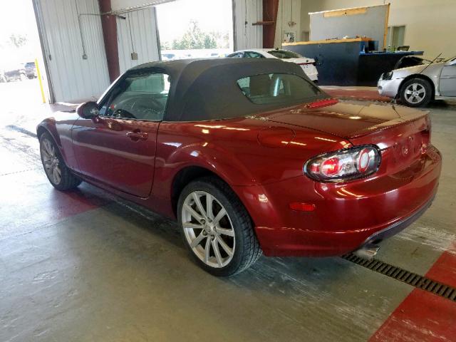 JM1NC25F960113525 - 2006 MAZDA MX-5 MIATA BURGUNDY photo 3