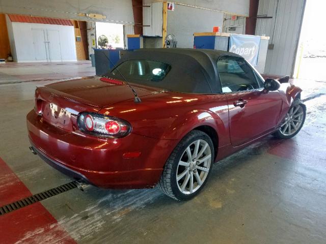 JM1NC25F960113525 - 2006 MAZDA MX-5 MIATA BURGUNDY photo 4