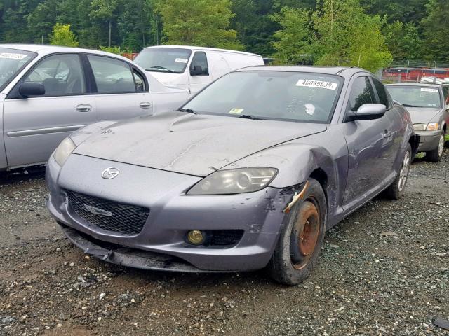 JM1FE17N350147584 - 2005 MAZDA RX8 GRAY photo 2