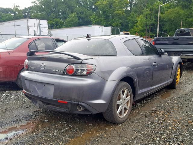 JM1FE17N350147584 - 2005 MAZDA RX8 GRAY photo 4