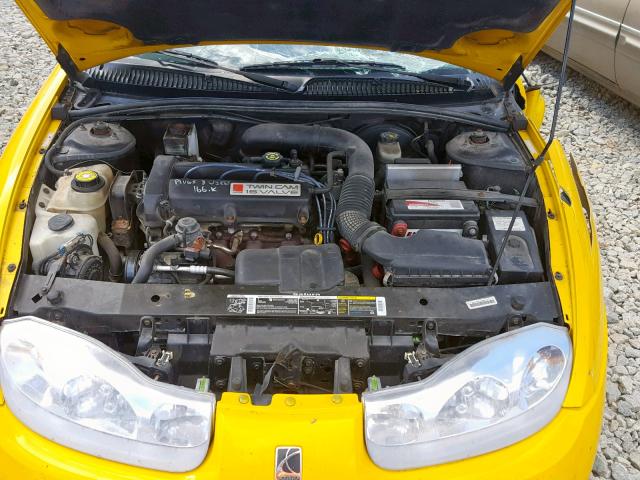 1G8ZY12751Z108458 - 2001 SATURN SC2 YELLOW photo 7