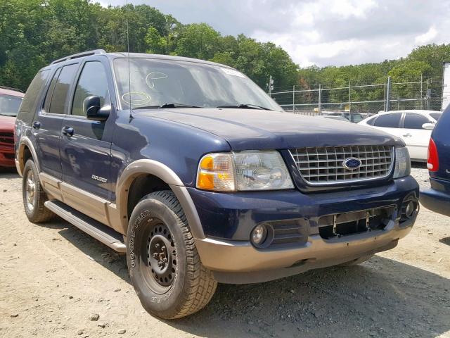 1FMZU74K32ZC69605 - 2002 FORD EXPLORER E BLUE photo 1