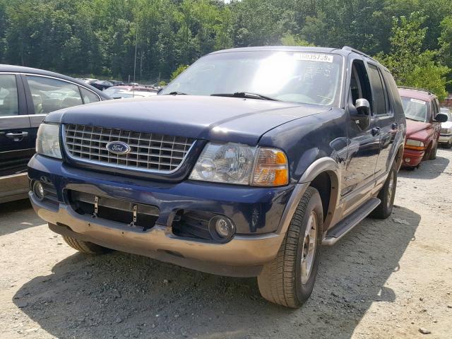 1FMZU74K32ZC69605 - 2002 FORD EXPLORER E BLUE photo 2