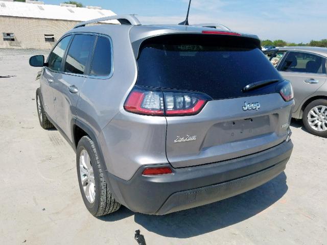 1C4PJLCB1KD333068 - 2019 JEEP CHEROKEE L SILVER photo 3