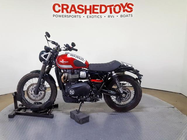 SMTD44GN4JT875839 - 2018 TRIUMPH MOTORCYCLE STREET SCR RED photo 5