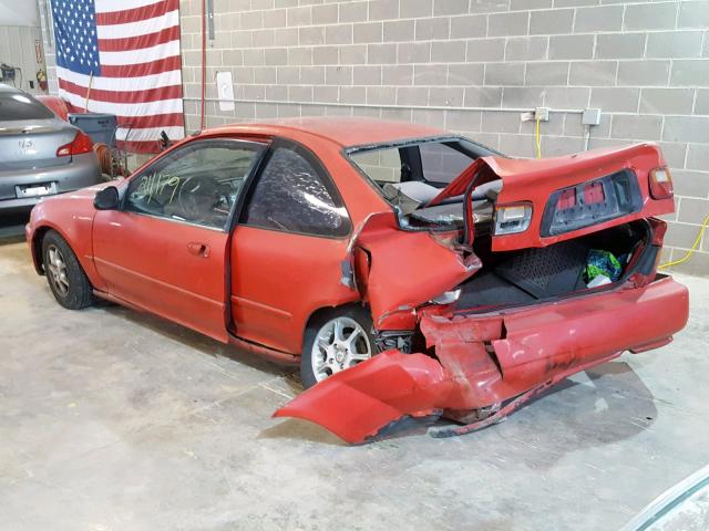 2HGEJ2221RH513443 - 1994 HONDA CIVIC DX RED photo 3