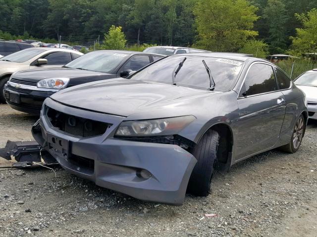 1HGCS22838A011796 - 2008 HONDA ACCORD EXL GRAY photo 2