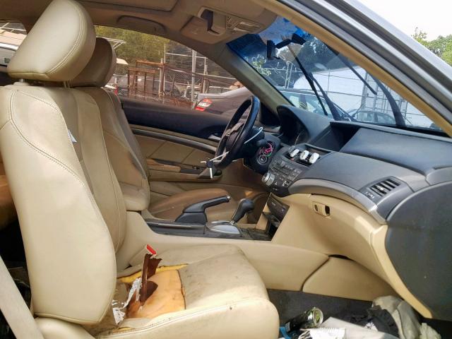 1HGCS22838A011796 - 2008 HONDA ACCORD EXL GRAY photo 5