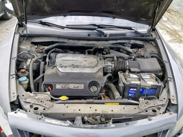 1HGCS22838A011796 - 2008 HONDA ACCORD EXL GRAY photo 7