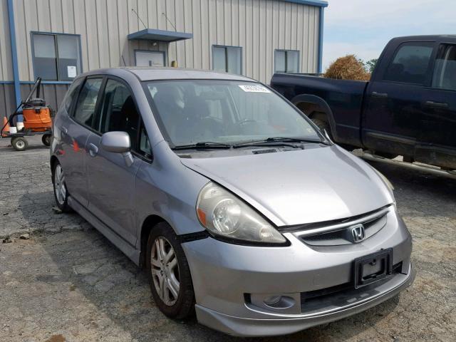 JHMGD38697S054939 - 2007 HONDA FIT S SILVER photo 1