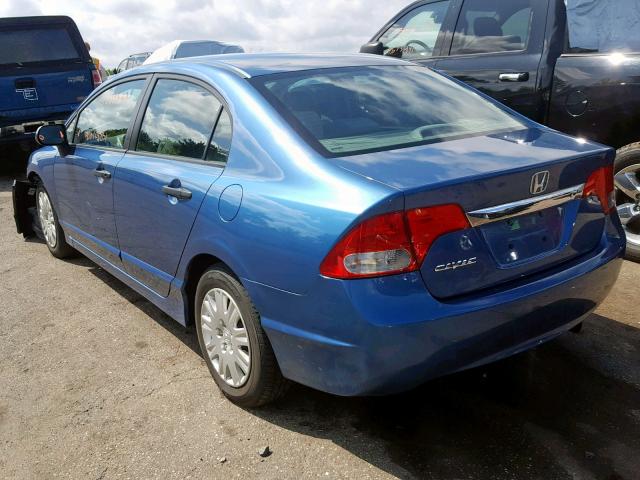 19XFA1F31AE079797 - 2010 HONDA CIVIC VP BLUE photo 3