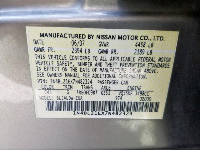 1N4BL21EX7N482324 - 2007 NISSAN ALTIMA 3.5 TAN photo 10