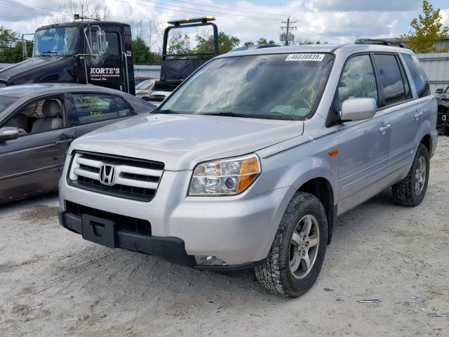 5FNYF18308B040985 - 2008 HONDA PILOT SE SILVER photo 2