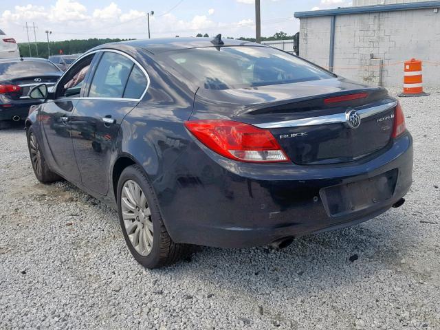 2G4GS5EV4D9194369 - 2013 BUICK REGAL PREM BLACK photo 3