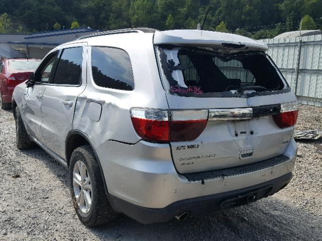 1C4SDJDT4CC146900 - 2012 DODGE DURANGO CR SILVER photo 3