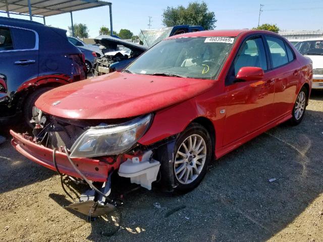 YS3FB49Y381108082 - 2008 SAAB 9-3 2.0T RED photo 2