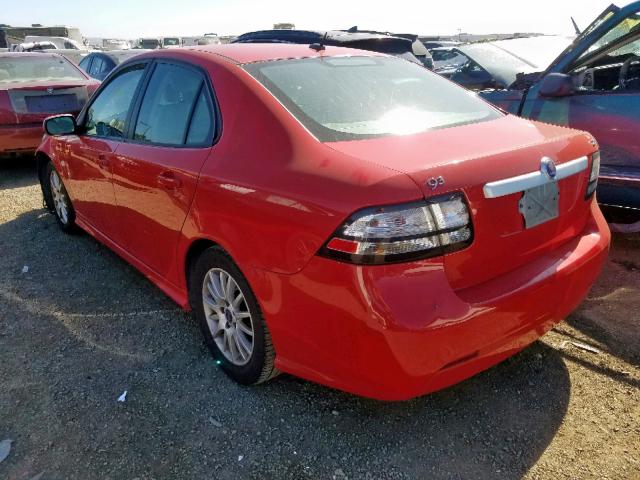 YS3FB49Y381108082 - 2008 SAAB 9-3 2.0T RED photo 3