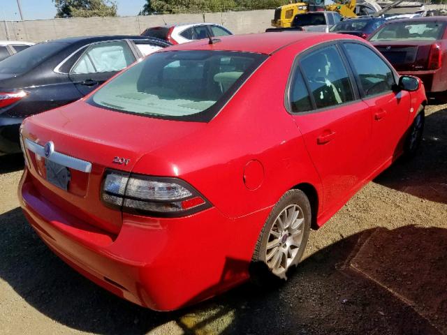 YS3FB49Y381108082 - 2008 SAAB 9-3 2.0T RED photo 4