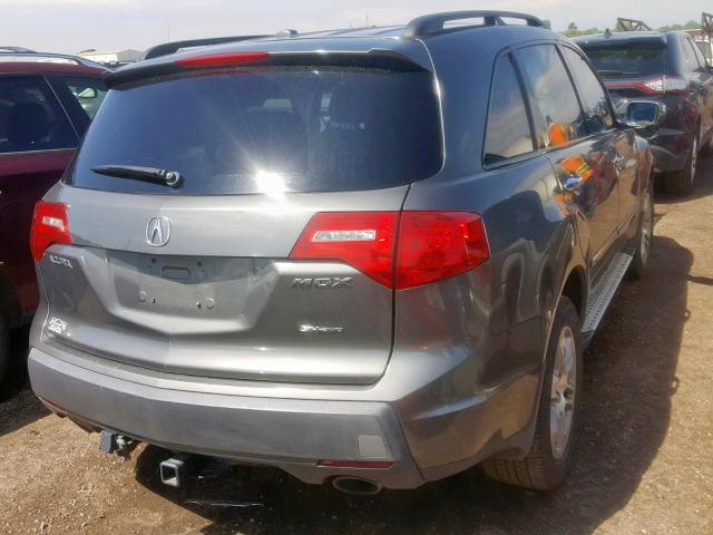 2HNYD28207H502693 - 2007 ACURA MDX GRAY photo 4