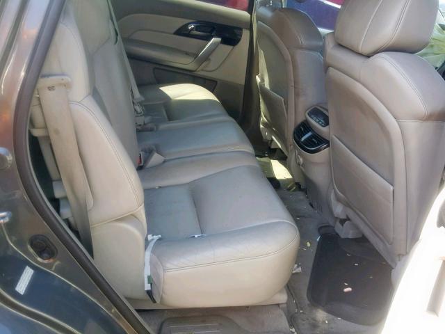 2HNYD28207H502693 - 2007 ACURA MDX GRAY photo 6