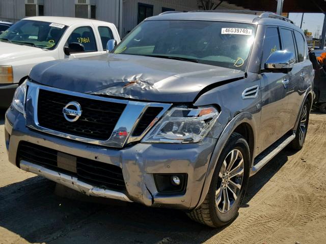 JN8AY2NDXJ9056159 - 2018 NISSAN ARMADA SV GRAY photo 2