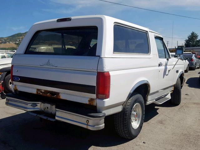 1FMEU15N6NLA03927 - 1992 FORD BRONCO U10 WHITE photo 4