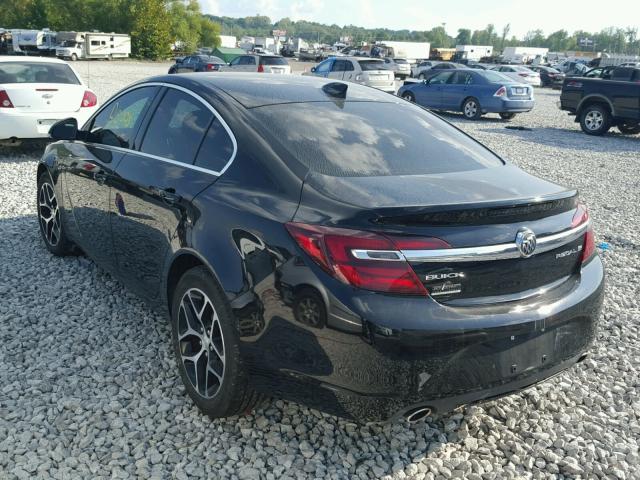 2G4GL5EX8H9105942 - 2017 BUICK REGAL SPOR BLACK photo 3