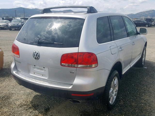 WVGCM67L74D021474 - 2004 VOLKSWAGEN TOUAREG 4. SILVER photo 4