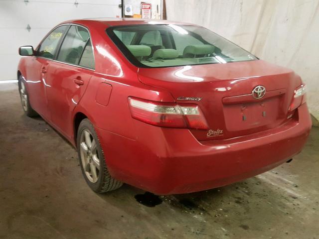 4T1BE46K47U047508 - 2007 TOYOTA CAMRY NEW RED photo 3