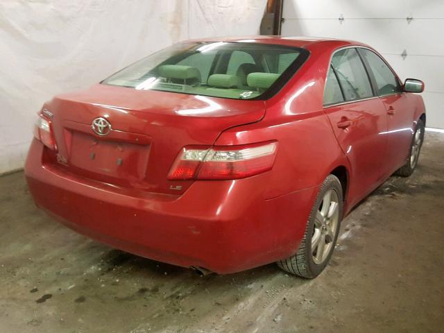 4T1BE46K47U047508 - 2007 TOYOTA CAMRY NEW RED photo 4