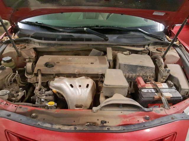 4T1BE46K47U047508 - 2007 TOYOTA CAMRY NEW RED photo 7