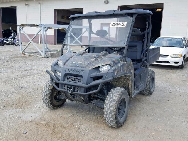 4XATH76A2D4318853 - 2013 POLARIS RANGER 800 BLACK photo 2