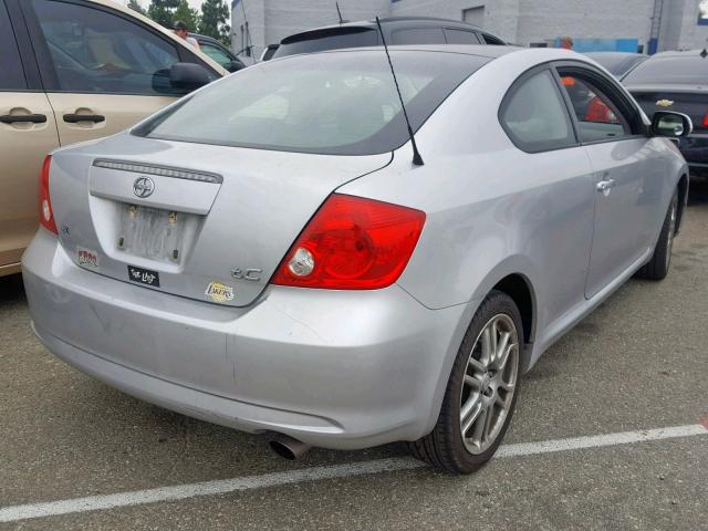 JTKDE177670204901 - 2007 TOYOTA SCION TC ვერცხლისფერი ფოტო 4